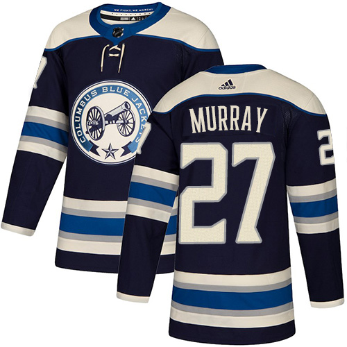Men's Columbus Blue Jackets #27 Ryan Murray Navy Blue Stitched NHL Jersey